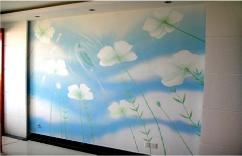 巧家画墙绘怎么画好白云的蓬松感？