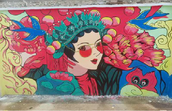 巧家墙体彩绘-网红墙