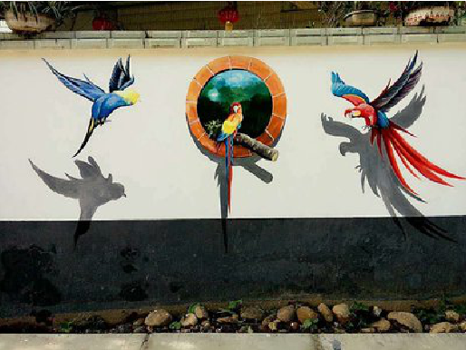 巧家视觉错位-3D墙绘设计