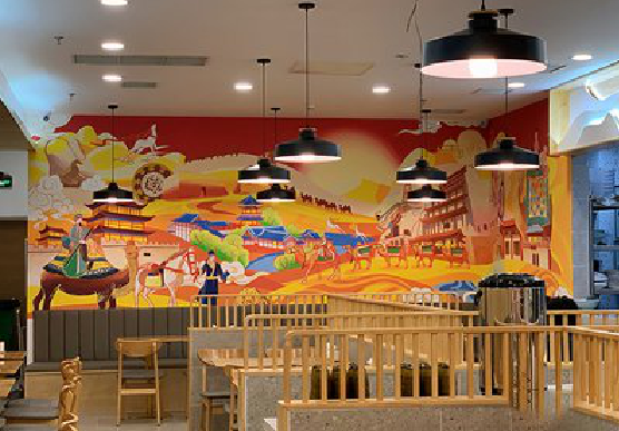 巧家商业空间彩绘介绍。