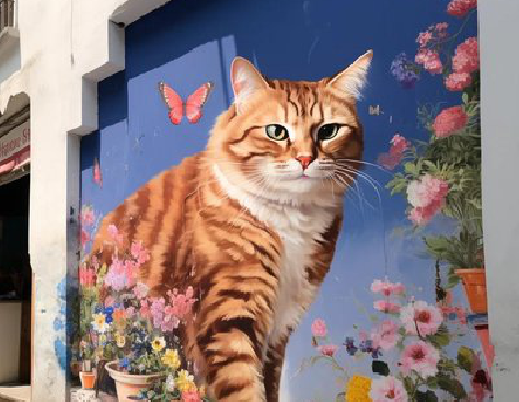 巧家自己绘制有个性的手绘墙