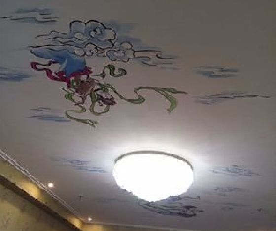 巧家如何快速绘制天花板上的手绘墙？